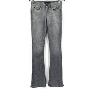 Joe's Womens Gray Fit Rocker Skinny Keira Low Rise Stretch Flare 25 Denim Jeans
